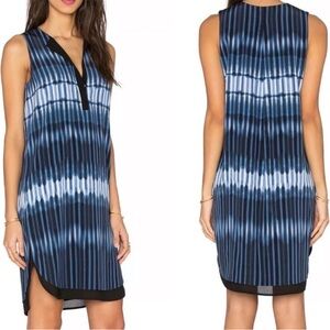 Vince Monaco Starlight Silk Sleeveless Shift Dress Size XS